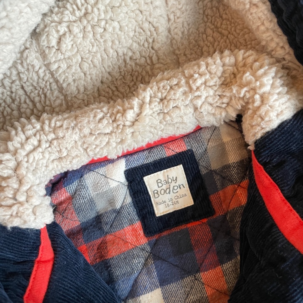 Baby Boden Corduroy Toggle Jacket Coat 18-24 months